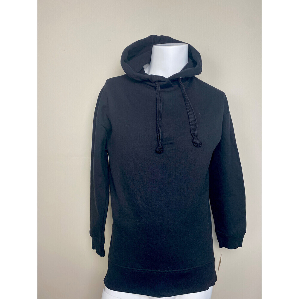 Basik By Rd Style Men's Hoodie With Side Zipper In Black Size S